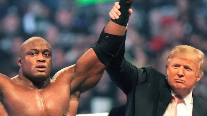 Salah satu penampilan Trump di televisi.