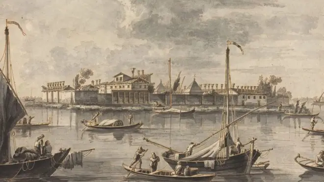 أقيم مستشفى الطاعون على جزيرة بالقرب من البندقية عام 1468، لإخضاع طواقم السفن والبضائع للحجر الصحي