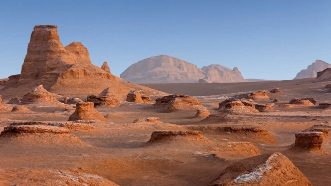 ทะเลทรายลุต (Dasht-e Lut) ในประเทศอิหร่าน