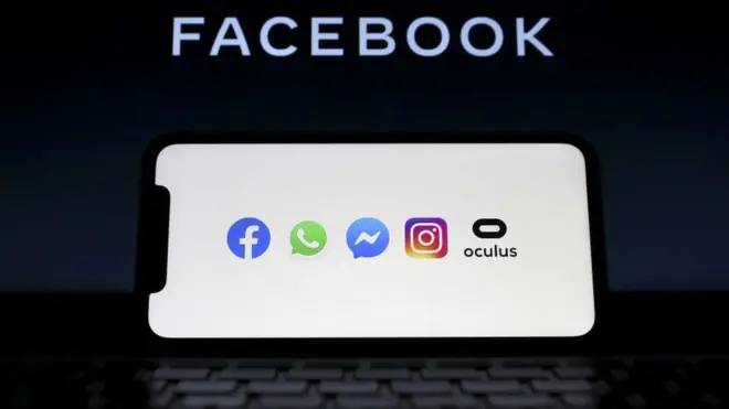 Logos of Facebook's brands.