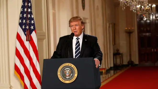 الرئيس الأمريكي دونالد ترامب