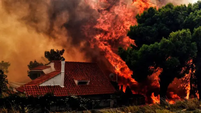 Incendios en Grecia