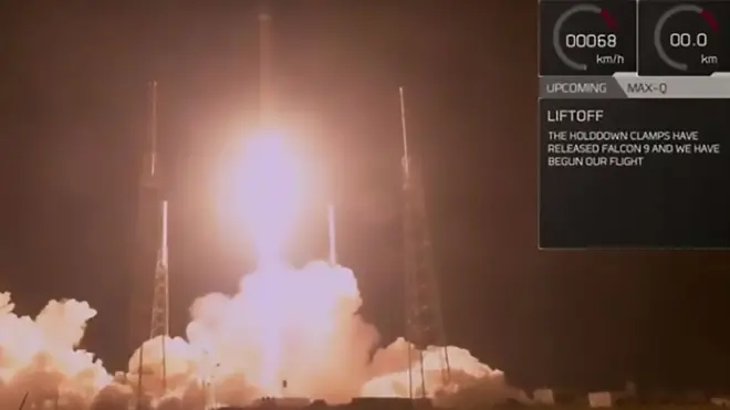 Zuma roketi fırlatılıyor