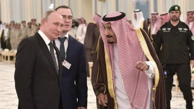 بوتين قوبل بحفاوة كبيرة في السعودية