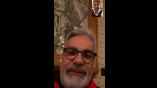 Hadi Özışık ve Sedat Peker görüntülü telefon görüşmesi.