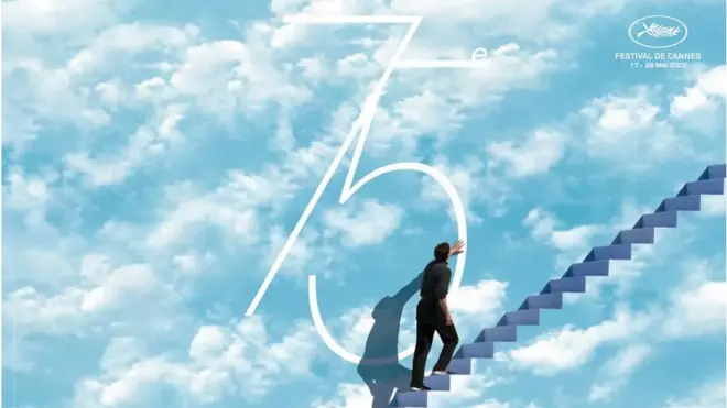 Кадр из включенного во внеконконкурсную программу фильм "Труман-шоу" стал официальной эмблемой 75-го юбилейного Каннского кинофестиваля