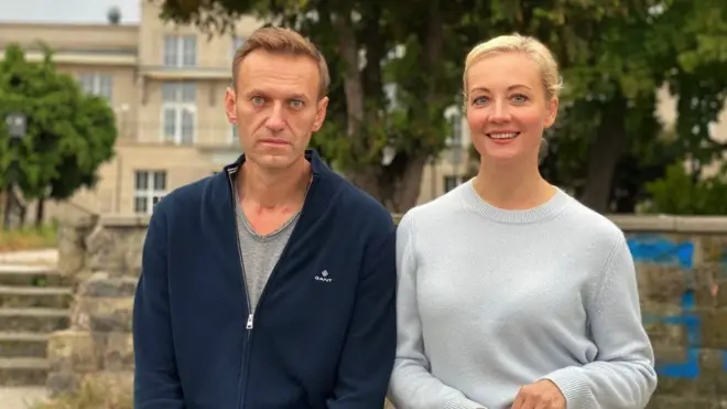 Алексей Навальный с женой Юлией