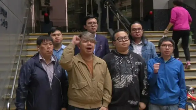 警方周四拘捕九人，包括港众志常委林淳轩、林朗彦、社民连主席吴文远