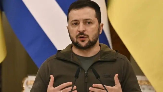 राष्ट्रपति वोलोदिमीर ज़ेलेंस्की
