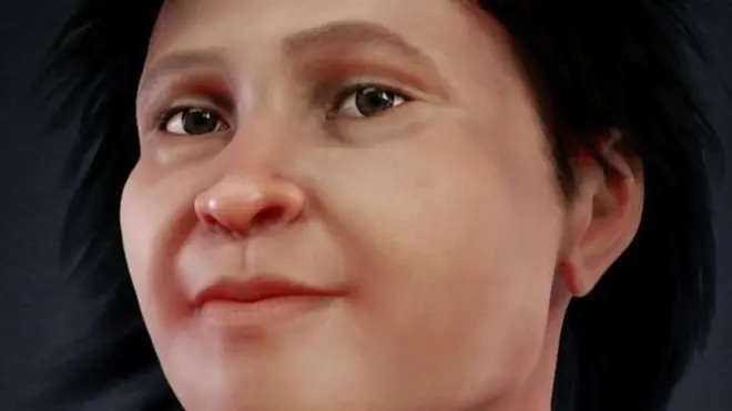 Reconstrucción del rostro de Eva de Naharon