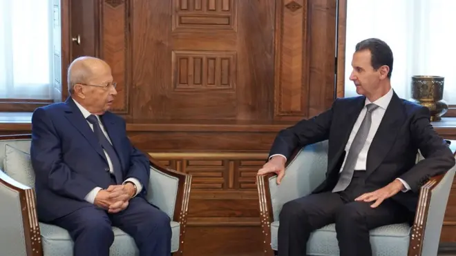 الأسد يستقبل عون