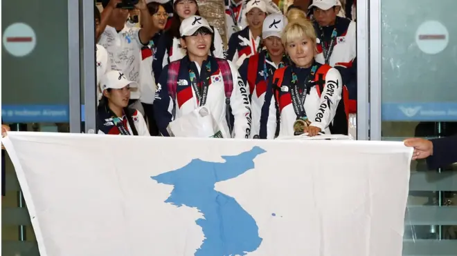 카누 용선 대표팀은 북측 선수단과 남북 단일팀으로 이번 아시안게임에 출전해 여자 500m 금메달, 여자 250m 동메달, 남자 1000m에서 동메달을 획득했으며, 국제 종합 스포츠대회에서 남북 단일팀이 정상에 오른 건 이번이 처음이다