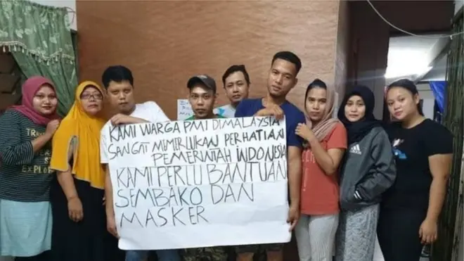 Sekelompok tenaga kerja Indonesia merasa sampai perlu meluncurkan kampanye permintaan bantuan pangan kepada pemerintah Indonesia.