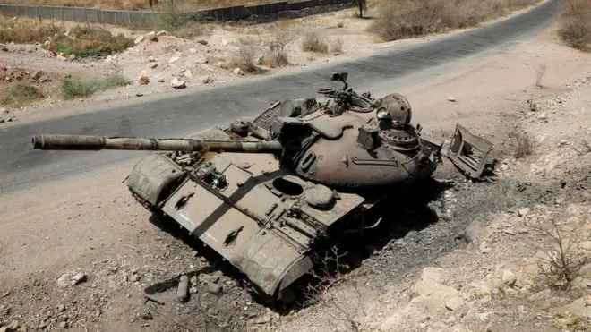 Taankii lola waraana motummaa fi humnootii TPLF jidduutti gaggeefameen gubate Magaalaa Humaraa, itoophiyaa Bitooteessa 3, 2021