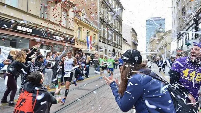 Финиш трке у Загребу