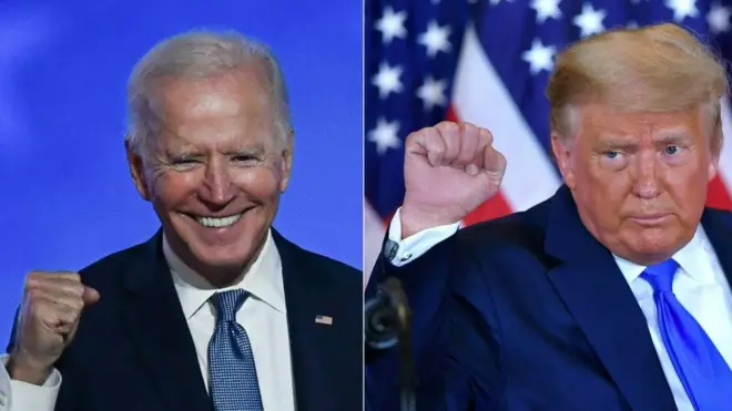 Biden y Trump.