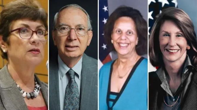 ከግራ ወደ ቀኝ፤ አምባሳደር ፓርቲሺያ ሃስላች፣ ዴቪድ ሺን፣ ኡሬሊያ ብራዜለ እና ቪኪ ሃድልስተን።