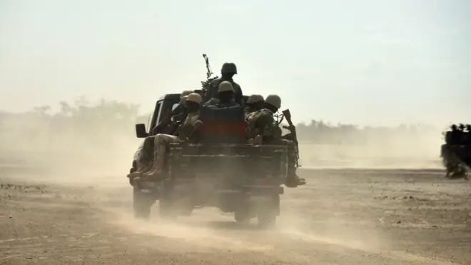 Terrorists don dey do attack from time to time across di northern area of Nigeria