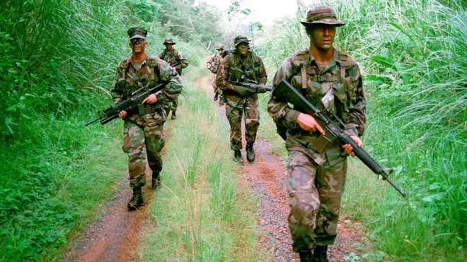 Los soldados estadounidenses permanecieron durante casi un siglo en Panamá.