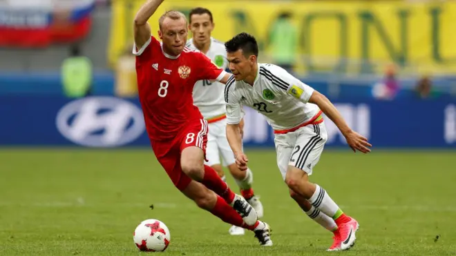 эпизод матча Россия-Мексика