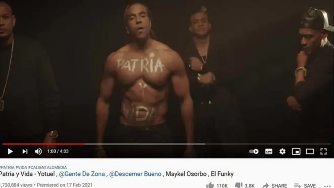 سازندگان ترانه ضد‌ دولتی "میهن و زندگی" با تغییر شعار قدیمی "یا میهن و یا مرگ" فیدل کاسترو خواسته خود را بیان کرده‌اند