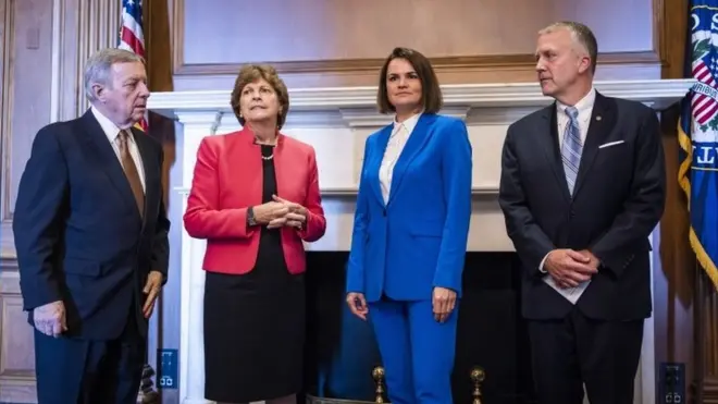 20 июля Тихановская встречалась в Капитолии с американскими сенаторами