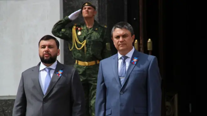 Лідери сепаратистів "ДНР" та "ЛНР" Пушилін та Пасічник попередили Зеленського, що йому не варто розраховувати на контроль над кордоном