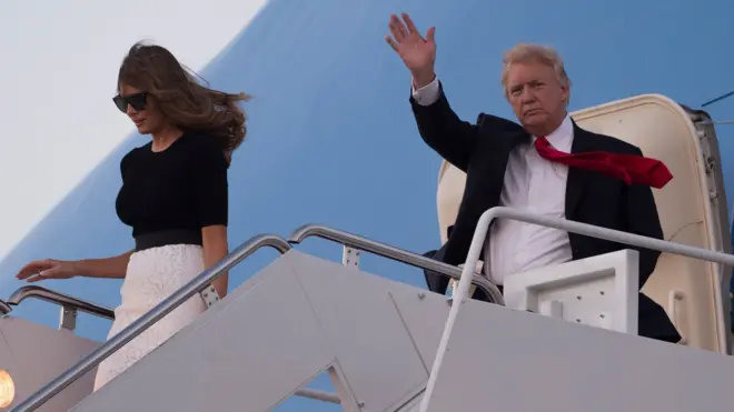 Donald and Melania Trump