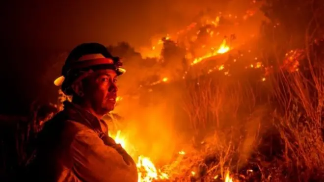 The elevated heat globally contributed to record wildfires in California