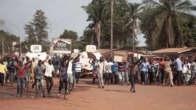 La colère des manifestants à Bangui (archive)