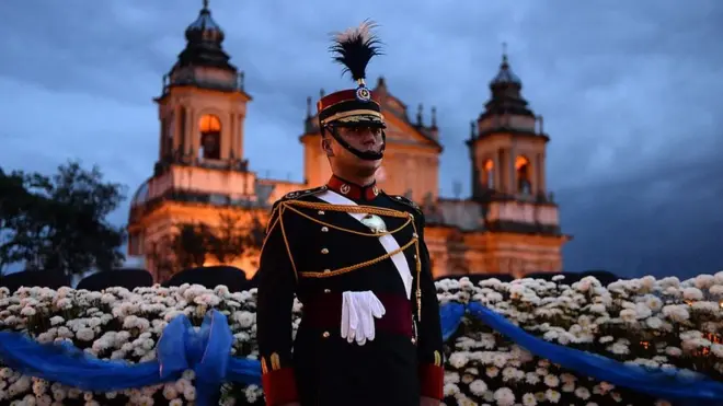 Celebración de la independencia de Guatemala.