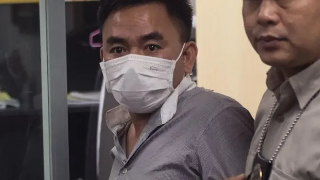 Boonchai Bach, warga Thailand asal Vietnam asal Vietnam, ditahan di sebuah kota di perbatasan Thailand dan Laos.