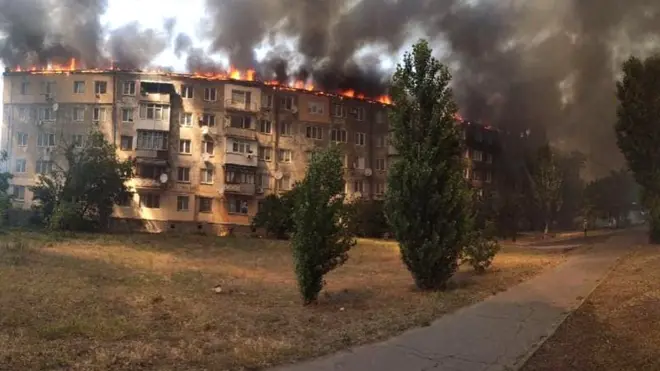 Пожежа в Новій Каховці