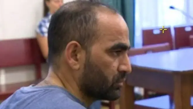 ہنگری کے ٹی وی پر مبینہ قاتل کی عدالت میں پیشی کی فوٹیج