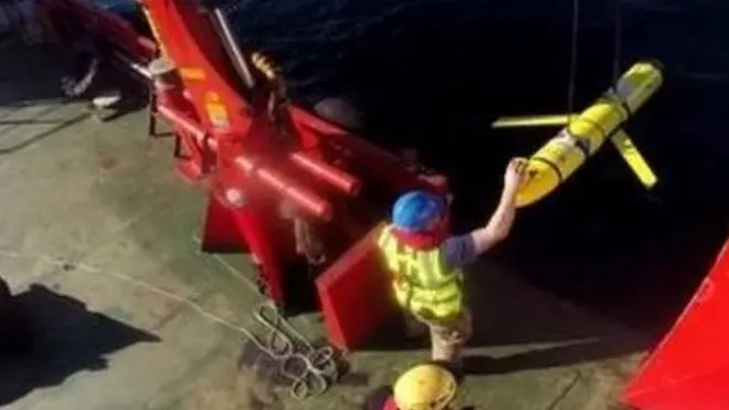 美军称被扣押的无人潜航器（类似如图所示）当时正在测量海水含盐量、水温和能见度