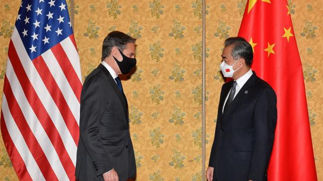 美國國務卿布林肯和中國外交部長王毅在意大利羅馬會面。