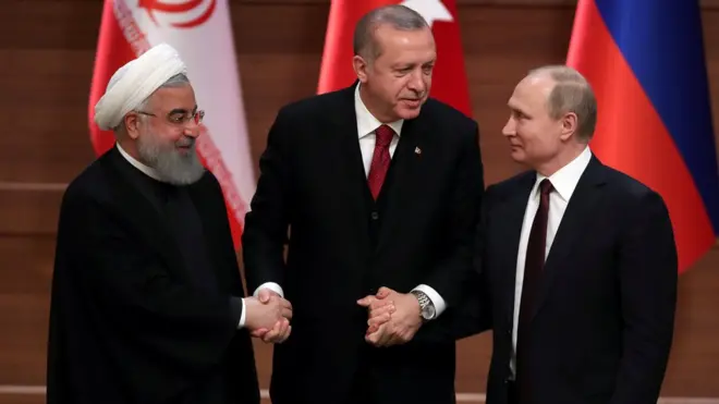 Ruhani, Erdoğan ve Putin
