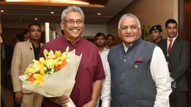 ජනාධිපති ගෝඨාභය රාජපක්ෂ බලයට පත්වීමෙන් පසු සිදුකළ පළමු නිල විදේශ සංචාරය අගමැති නරේන්ද්‍ර මෝඩි හමුවීමට යාමය