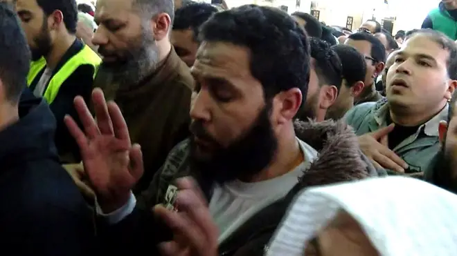 تشييع الزعيم الإسلامي عمر عبد الرحمن