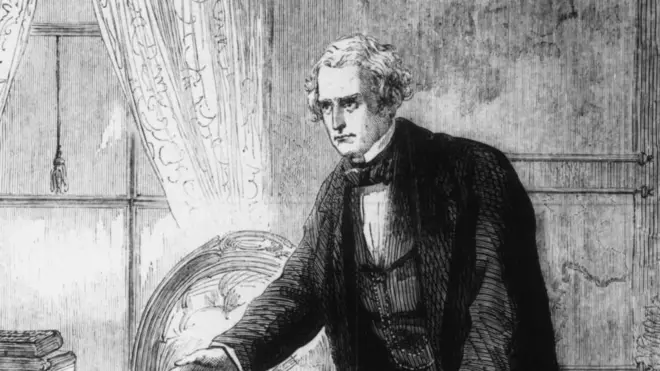 رسم لوزير الخارجية الأمريكي وليام سيوارد الذي تفاوض على شراء ألاسكا