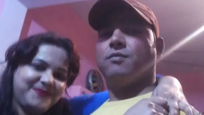 తన భర్త రాహత్‌తో సురభి చౌహాన్