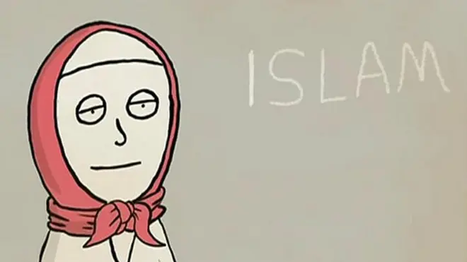 బురఖా ధరించిన యువతి