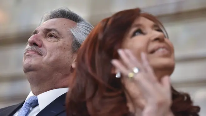 Alberto Fernández y su vice, Cristina Fernández de Kirchner, asumieron tres meses antes de la llegada del coronavirus a Argentina.