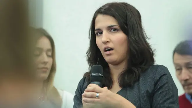 Farida Rustamova adalah salah satu perempuan yang mengaku dilecehkan secara seksual oleh Slutsky.