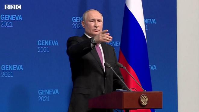 プーチン大統領「予測しにくいのは我々だとでも？」　首脳会談後の会見で