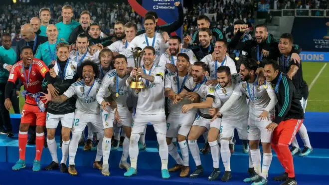 Le Real de Madrid a remporté la Coupe du Monde des Clubs à Abu Dhabi en décembre 2017