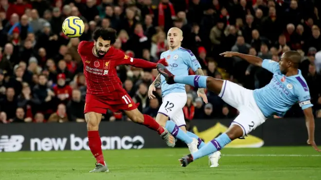 صلاح لحظة تسجيل هدفه