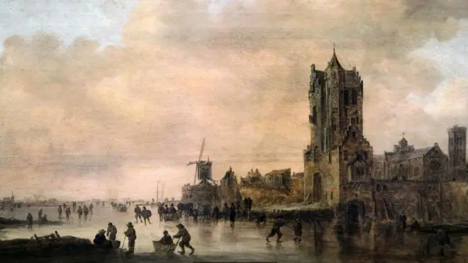 "Los patinadores de Utrecht, de Jan van Goyen