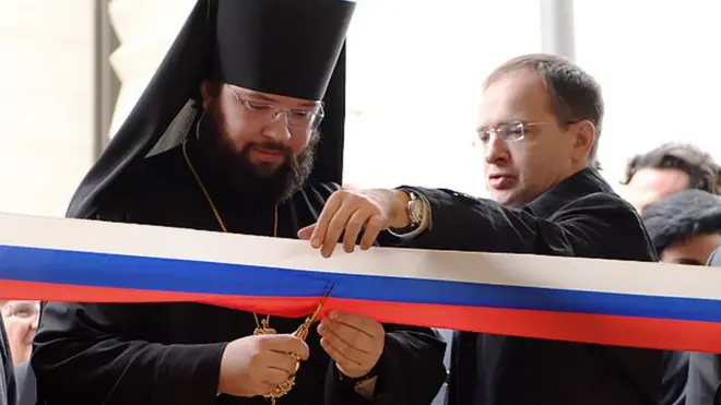 Мединский на открытии храма РПЦ в Париже