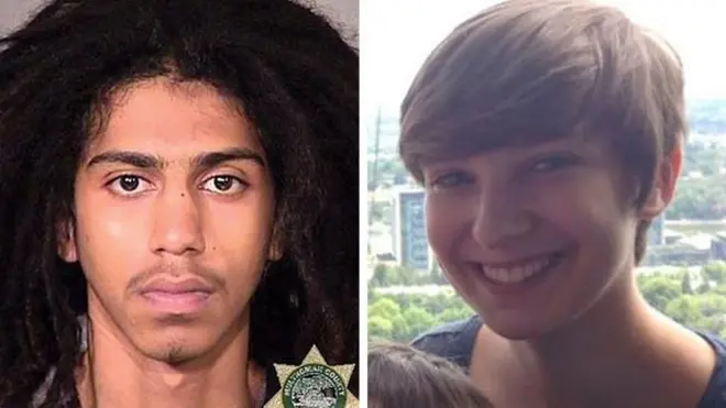 شوهد المتهم للمرة الأخيرة في الولاية وهو يغادر حي بورتلاند في أوريغون